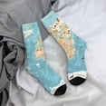thumbnail image 5 of Vsdgher World Map With Animals 1 Crew Socks for Men & Women, Breathable Casual Athletic Ankle Socks, 5 of 6