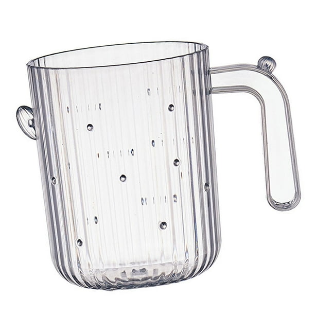 Vaso de baño portátil para el hogar, taza para té, leche, viajes Claro