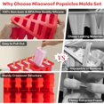 thumbnail image 4 of Moldes para helados Miaowoof, hechos en casa, 10 cav, de silicona sin BPA, 4 of 7