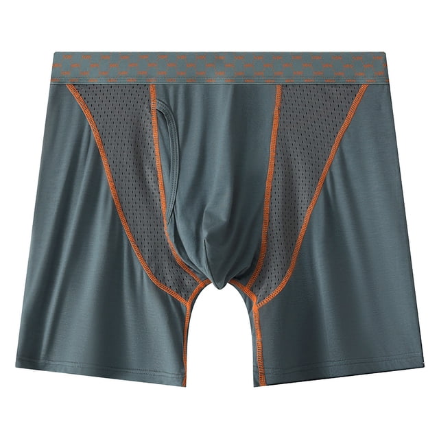 Pantalones de Fitness de Longitud Media 5/4 Pantalones de Malla de Nylon Esquina Plana 90% Nylon 10% Spandex, Ropa Interior Transpirable Casual de Cuatro Cuartos para Hombres