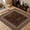 Red Brown, variant on Memoryfield 8'x10' Area Rug, Modern Bordered Washable Rugs Soft Foldable Accent Rugs for Indoor Living Room Bedroom, Blue