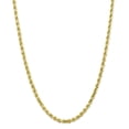 thumbnail image 1 of 10K Yellow Gold 5mm Handmade Diamond Cut Rope Chain 24 Inch, 1 of 5