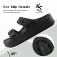 thumbnail image 5 of Ecetana Womens Slides Sandals Adjustable Double Buckle House Slides EVA Non-Slip Sandals, 5 of 7