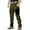 Green, variant on MIXUE Cargo Pants for Men Solid Color Training Work Casual Loose Comfortable Trendy Sport Pocket Trousers Outwear,Black,L