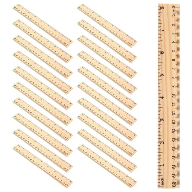 Children's straight wooden ruler