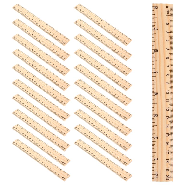 Children's straight wooden ruler