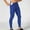 Blue, variant on Mens Leggings High Waisted Workout Athletic Compression Pants Ankle Length Running Gym Tights with Pockets