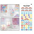 thumbnail image 3 of Pegatinas brillantes con forma de corazón y estrella para planificador, manualidades, decoraciones y adornos. Arco iris, 3 of 9