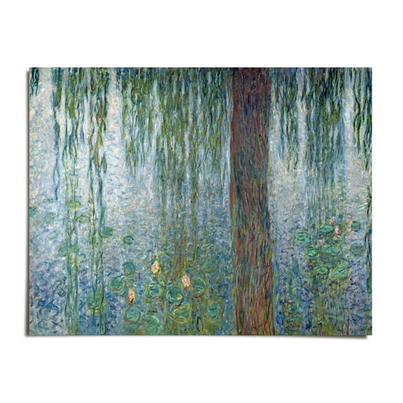 Waterlilies Two Weeping Willows 3 - Claude Monet - 8x10 - Wall Art Print - UNFRAMED