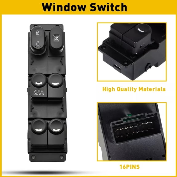 Driver Power Window Main Switch Hyundai Accent 2012 - 2017 93570-1R111