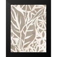 thumbnail image 2 of Vess, June Erica 15x18 Black Modern Framed Museum Art Print Titled - Mudcloth Foliage I, 2 of 5