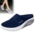 thumbnail image 2 of Barefoot Backless Mule Sneakers for Women Wide Platform Tennis & Racquet Sport Shoes Slip On House Slippers Lightweight Breathable Mesh No-slip Sole with Arch Support Casual Comfort Beach Sandals, 35, 2 of 4
