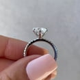 thumbnail image 3 of Cora jewellery 6 Prong 2CT Round Moissanite Solitaire Engagement Ring For Women, 14K White Gold, 3 of 5