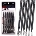 thumbnail image 2 of Ruiboury Beautiful Artworks Artist Woodless Pencil Set For Stunning Portraits Black 6 sets, 2 of 6
