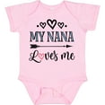 thumbnail image 3 of Inktastic My Nana Grandma Loves Me Girls Girls Baby Bodysuit, 3 of 5