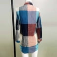 thumbnail image 5 of Wutalume Women's Plus Size Loose Fit Plaid Long Sleeve Shirt Jacket Casual Lightweight Sun Protection Coat for Spring Summer Outdoor,Red M, 5 of 5