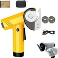 thumbnail image 1 of Rechargeable High-Speed Cardboard Cutter, 2026 New 4.2V Cordless Cutter with LED Display Light, Rotary Powerful Electric Scissors, Rotary Cutting for Fabric, Leather, Carpet DIY (Yellow), 1 of 8