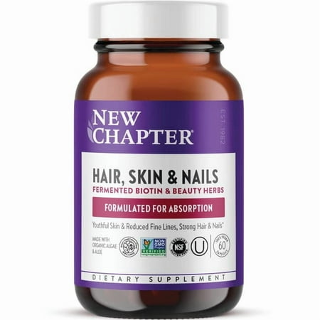 New Chapter Perfect Hair Skin and Nails Multivitamin Vegetarian Capsules, 60 Ct