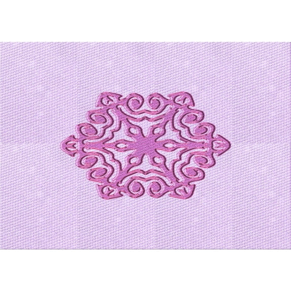 Ahgly Company Indoor Rectangle Patterned Violet Purple Area Rugs, 3' x 5'