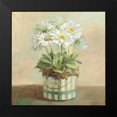 thumbnail image 2 of Nai, Danhui 20x20 Black Modern Framed Museum Art Print Titled - Tres Chic Daisies, 2 of 5