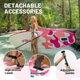thumbnail image 3 of Santasup Blow Up Paddle Board Inflatable Paddle Board For Adults, 10ft Stand Up Paddleboard, Sup Board With Sup Accessories, Non-Slip Deck, Adjustable Paddle, Travel Backpack Wide Stance Pink, 3 of 6
