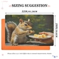 thumbnail image 2 of BZSMCE Floor Mats 32x20in Squirrel Eatting on The Table Creativity Doormats, 2 of 8