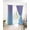 Purple Blue, variant on Ombre White Blackout Curtains 45 Inches Long for Bedroom, Romatic Purple Art Thermal Insulated Room Darkening Black Out Window Curtain Panels Grommet Drapes for Living Room