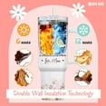 thumbnail image 3 of Mother Daughter Tumbler 40oz - New Mom Gift - Stainless Steel Vacuum Insulated Cup with Handle & Straw - First Mothers Day, 3 of 6