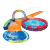 Banzai Cyclone Splash Park Inflatable w/ Sprinkling Slide & Water Aqua Pool