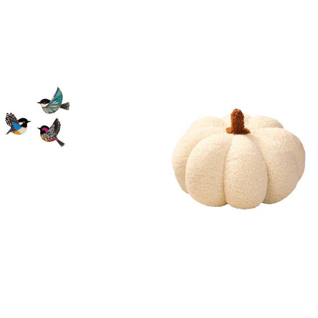 Pájaro para colgar en la pared,Arte de pared de pájaros de madera Decoración de pared de pájaros voladores de madera,Almohadas de calabaza de Halloween,Almohadas de calabaza de Halloween