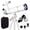 white, variant on 80mm Refractor Telescope for Adults, Kids and Beginners, 500mm, 20X-150X with Backpack, Phone Adapter, Stickers, Black