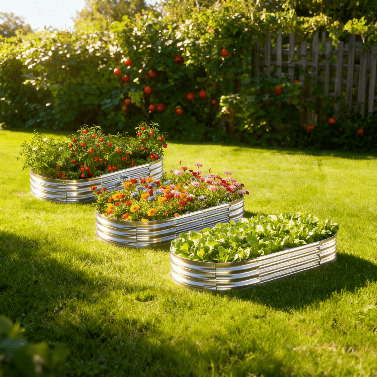 Galvanized Raised Garden Beds Outdoor 3 Pack 4×2×1ft UNTIMATY Metal Raised Garden Bed for Gardening Gifts, Galvanized Steel Planter Box for Vegetables