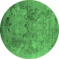 thumbnail image 1 of Ahgly Company Indoor Round Oriental Emerald Green Industrial Area Rugs, 6' Round, 1 of 4