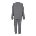 thumbnail image 4 of Wioihee Womens 2 Piece Outfits Sweatsuit Oversized Sweatshirt Lounge Sets Baggy Sweatpants Fall Fashion with Pockets Dark Gray 10(XL), 4 of 4