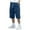 Navy, variant on Erwazi Men's Casual Cargo Shorts Classic Loose Drawstring Stretch Elastic Waist Beach Shorts with Multi Pockets