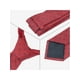 thumbnail image 4 of Conjuntos de corbatas para hombres INSPIRE CHIC, corbatas de lunares con pañuelo a juego para bodas y negocios, rojo carmesí, 4 of 5