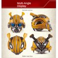 thumbnail image 5 of Bumblebee 1:1 Helmet English Voice Control Mask Action Figure Bluetooth Base Light Up Eyes Collection for Kids Christmas Gift, 5 of 5