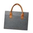 thumbnail image 4 of Abbraccia Briefcase for Men Women Business Lightweight Laptop Bag for Work Trips Commuting 34x26x4 cm Gray, 4 of 10