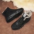 thumbnail image 4 of NOKIO Men'S Snowshoeing Fleece-Lined Boots Men's Winter High Top Workwear Versatile Warm Cold Proof Non Slip Cotton Shoes Comfortable Plus Velvet Thickened Snow Boots Men'S Waterproof Winter Shoes, 4 of 5