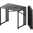 thumbnail image 1 of Folding Computer Desk inch Writing Gaming Computer Camping Desk  No Assembly Required Home Office Table  Mahogany, 1 of 3