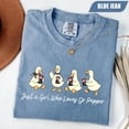 thumbnail image 2 of Just A Girl Who Loves Dr Pepper Shirt, Duck Soda Lover Tee, Retro Soft Drink Tee Funny Beverage Gift For Women, Trendy Fan Apparel, Trendy, 2 of 6