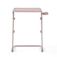 thumbnail image 3 of Pemberly Row Plateau de Salle à Manger TV Pliant Réglable avec Porte-Gobelet Rose, 3 of 6