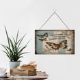 thumbnail image 6 of Butterfly Decor Just When The Caterpillar Thought The World was Over Wall Art Wooden Hanging Sign for Bedroom Bathroom Kitchen Wall Decorations Bar Interior Decor 10"x16", 6 of 8