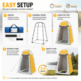 thumbnail image 6 of Portable Camping Shower Tent, Pop Up Privacy Tent, Outdoor Changing Room Toilet Tent Waterproof Privacy Shelter for Camping, Beach, Hiking, Fishing, 6 of 8