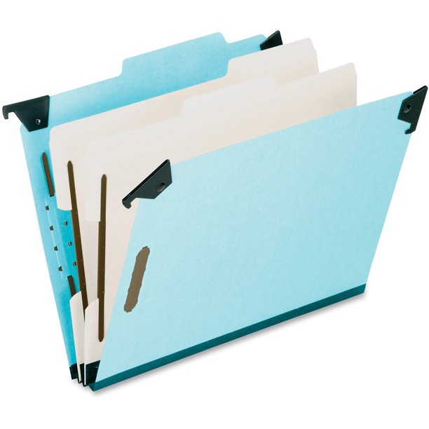 Pendaflex Blue Pressboard Hanging Classification Folder, Blue, 1 Each