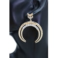 thumbnail image 5 of Women Gold Metal Earrings Set Fashion Bling Crescent Moon Arrow Urban, 5 of 11
