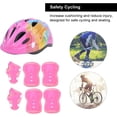 thumbnail image 3 of Casco para , rodilleras, coderas, muñequeras para de 5 a 15 , de 7 bicicletas, monopatín, , patineta, equipo de protecció Rosado Cola Casco de patinaje sobre ruedas, 3 of 5