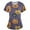 35-Purple, variant on Scrubs Tops For Women，Plus Size Women'S Halloween Pumpkin-Headed Bat Printed Scrub Tops V-Neck Fun T Shirts Nurse Uniform Tee With Pockets，Purple，M