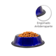 thumbnail image 3 of Plato Para Perro Importadora La Merced Tazón Mediano Azul Aluminio Antiderrapante, 3 of 5