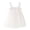 White, variant on CPNG Girls Tulle Vest Dress Solid Color Sleeveless Square Neck Dress Temperament Cute Elegant Casual Puffy Skirt Dress(Pink,3-4 Years)